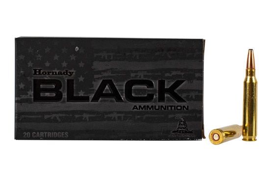 Hornady Black 5.56 InterLock SBR ammunition features a 75 grain bullet